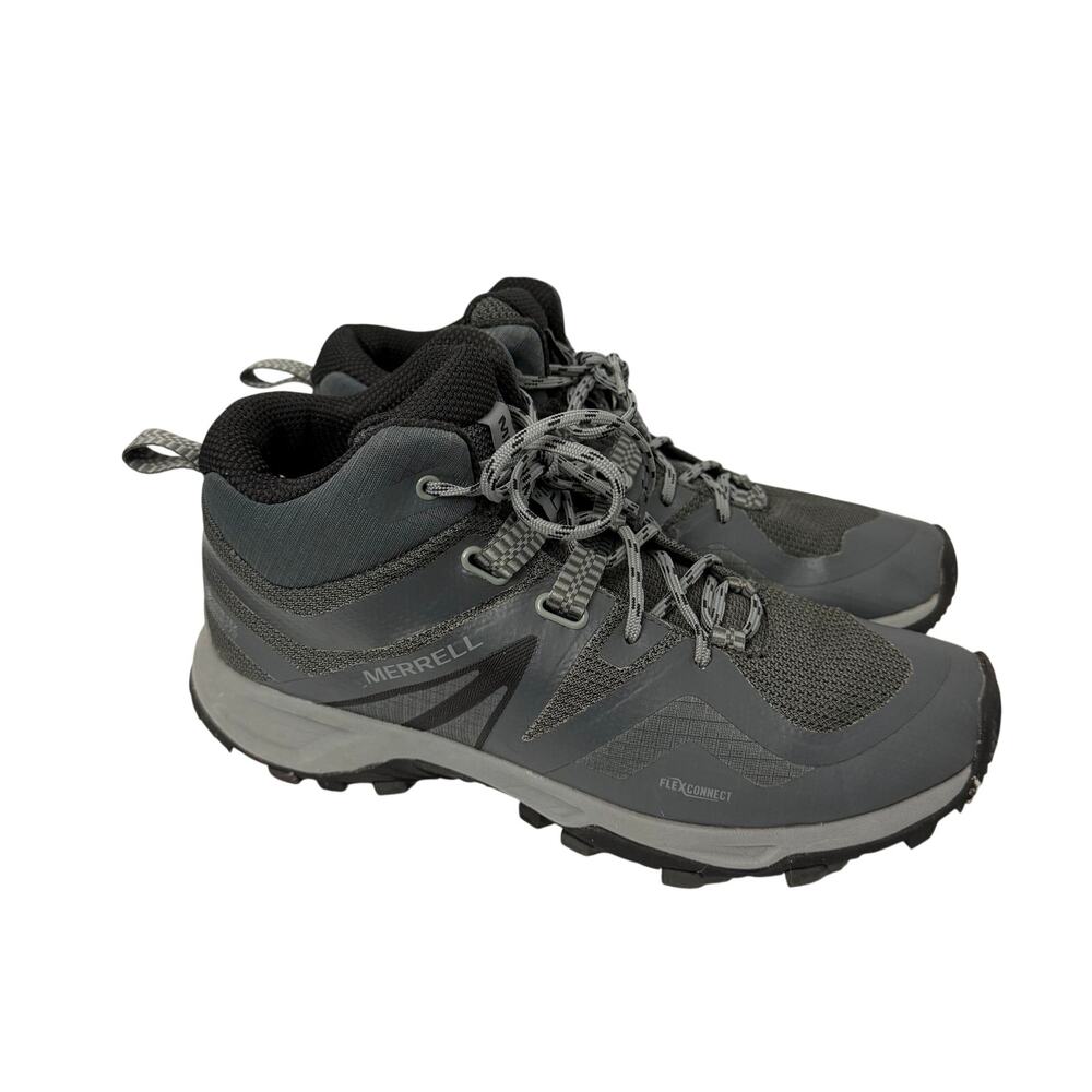 Merrell MQM Flex 2 GTX Boots Mens Size 9.5 Trail Hiking GoreTex Gray Waterproof